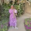 Pink tie dye dress