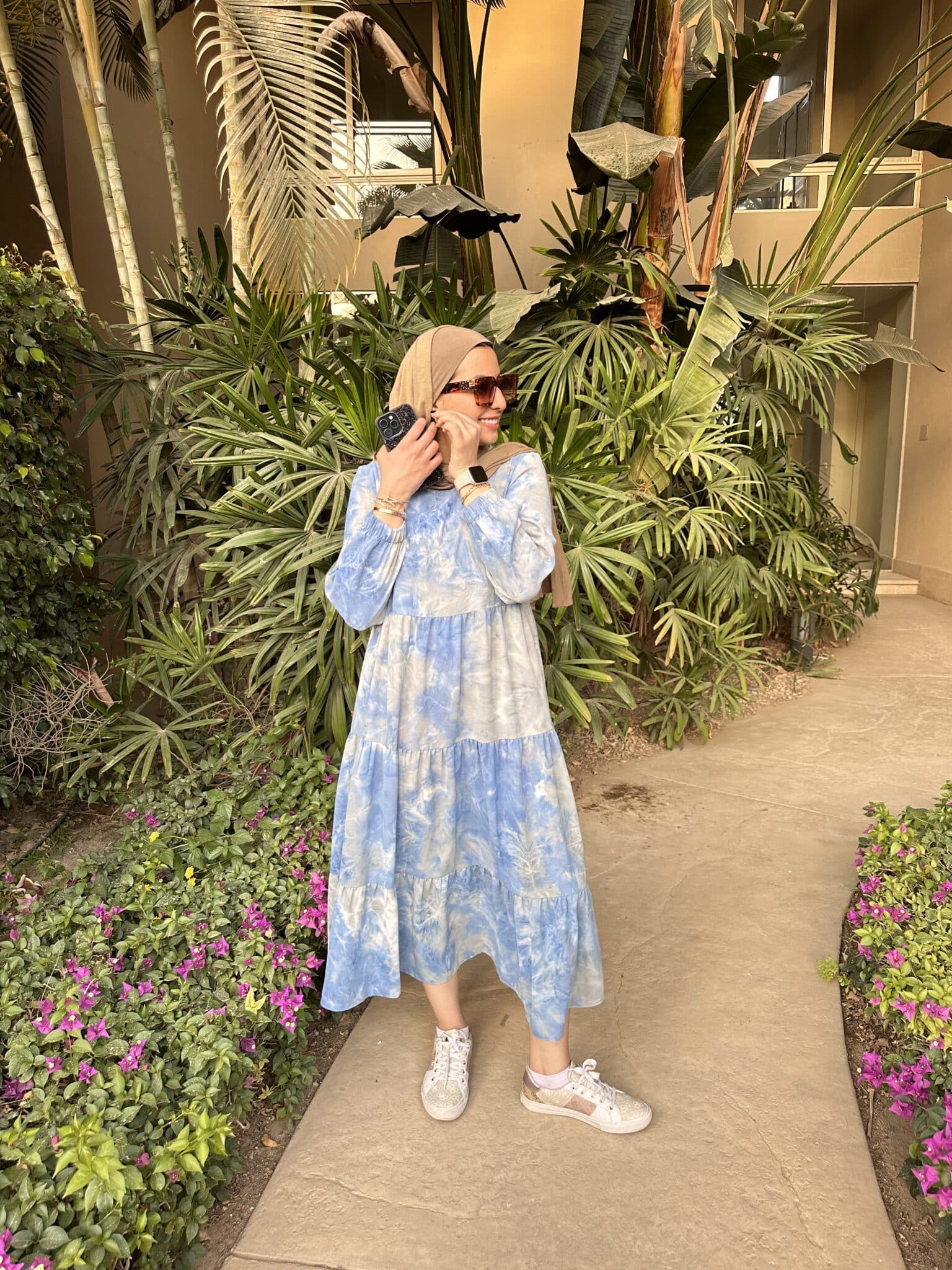 Blue tie dye dress 1 Blue tie dye dress
