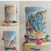 Dispenser cover hand painted