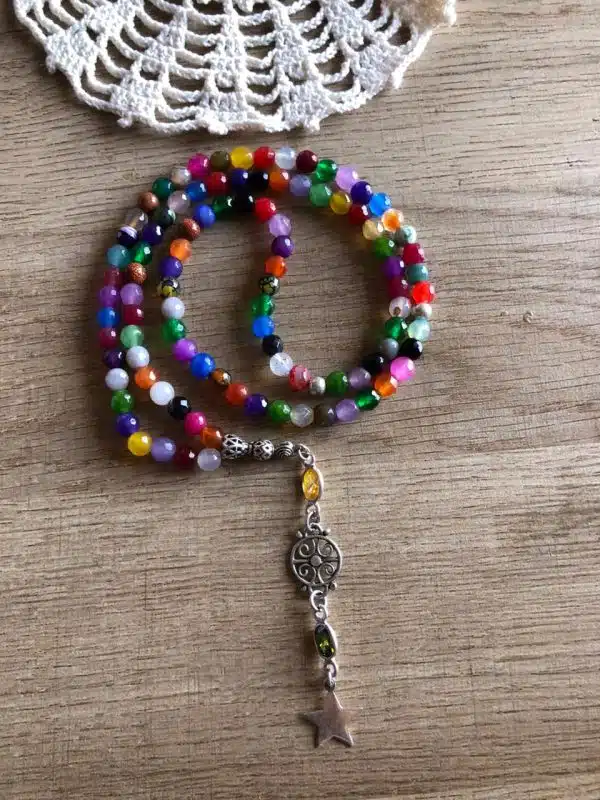 925 Silver Mix Stone Rosary