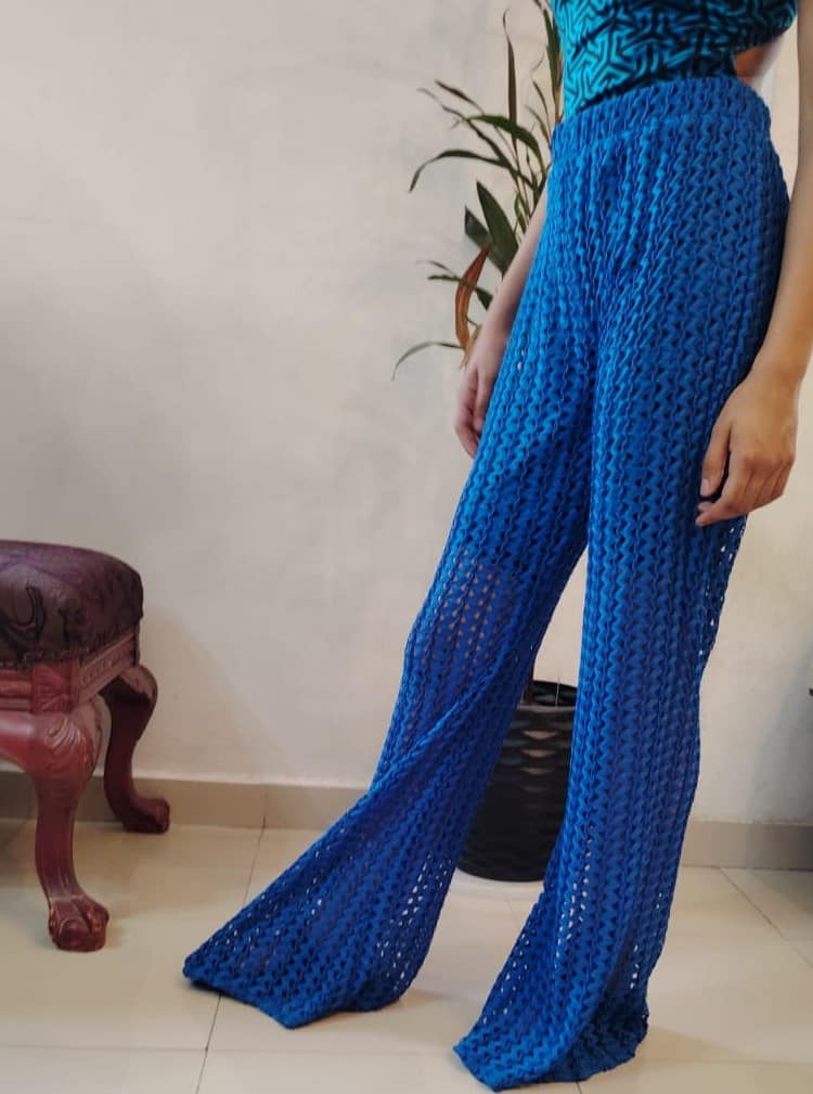 HAZEL Fish Tail Beach Pants 6 pants fishtail 4 blue