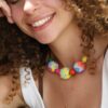 Pastel Large Hand-painted Beads Necklace