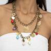 Dangling Jelly Beans Layered Necklace