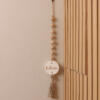 Believe Wooden Bead Garland – White