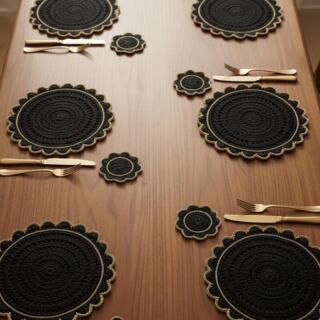 Black and Gold Coasters