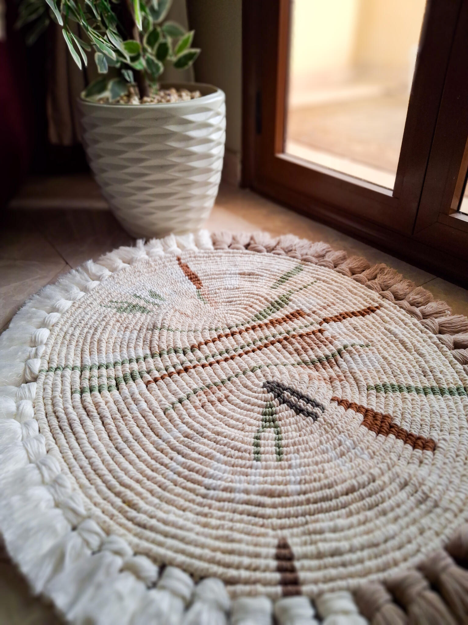macrame rug 1 macrame circular rug