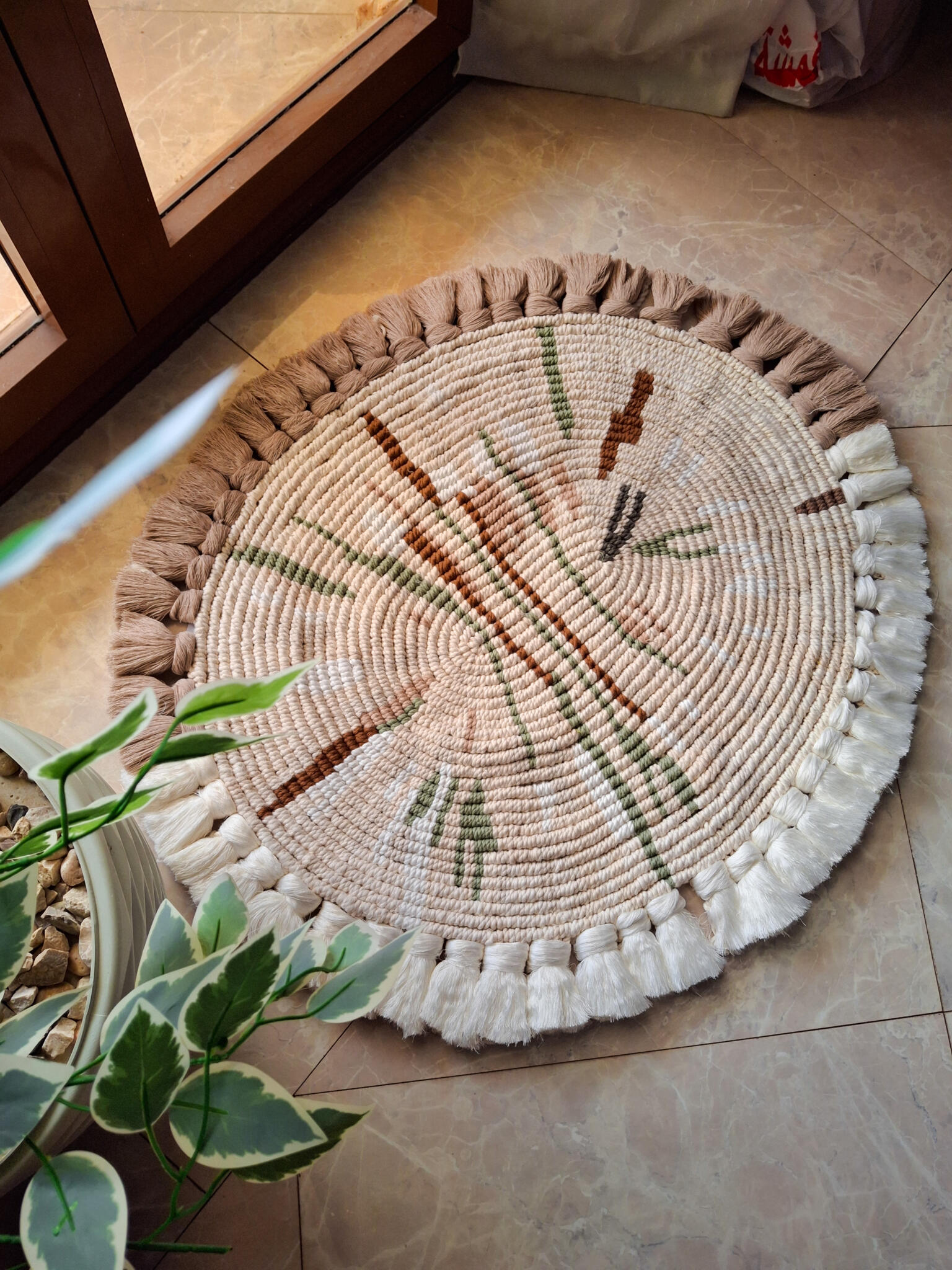 macrame rug 3 macrame circular rug