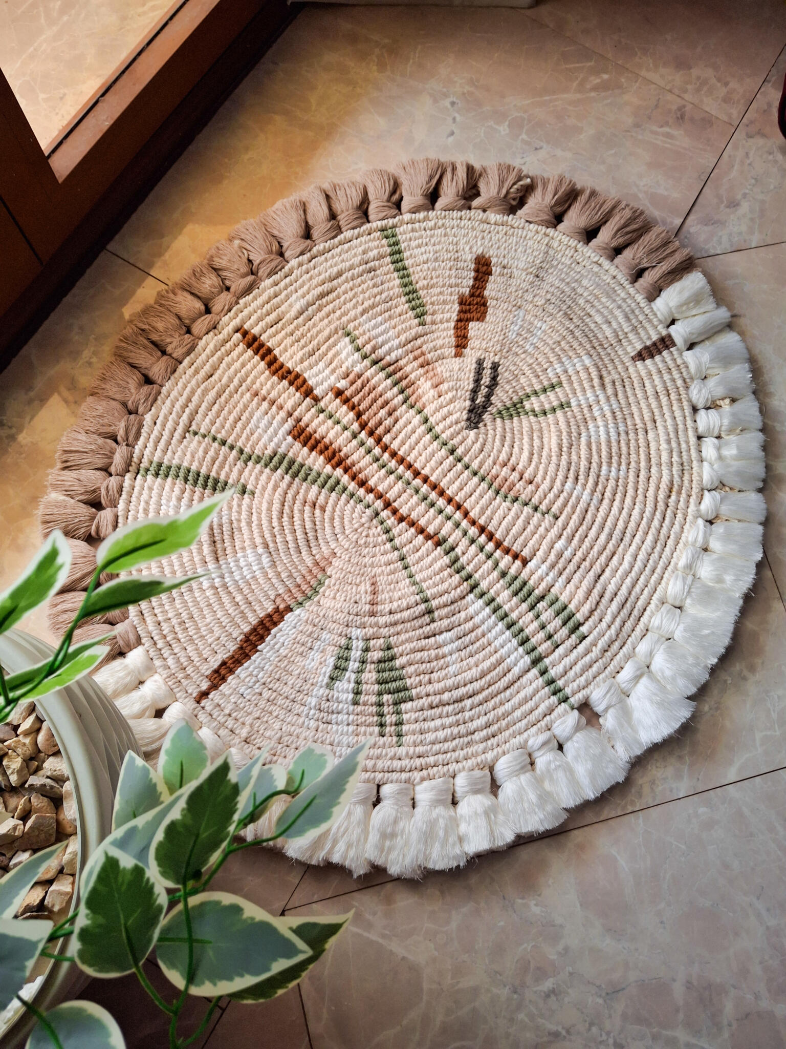 macrame rug 2 macrme circular rug