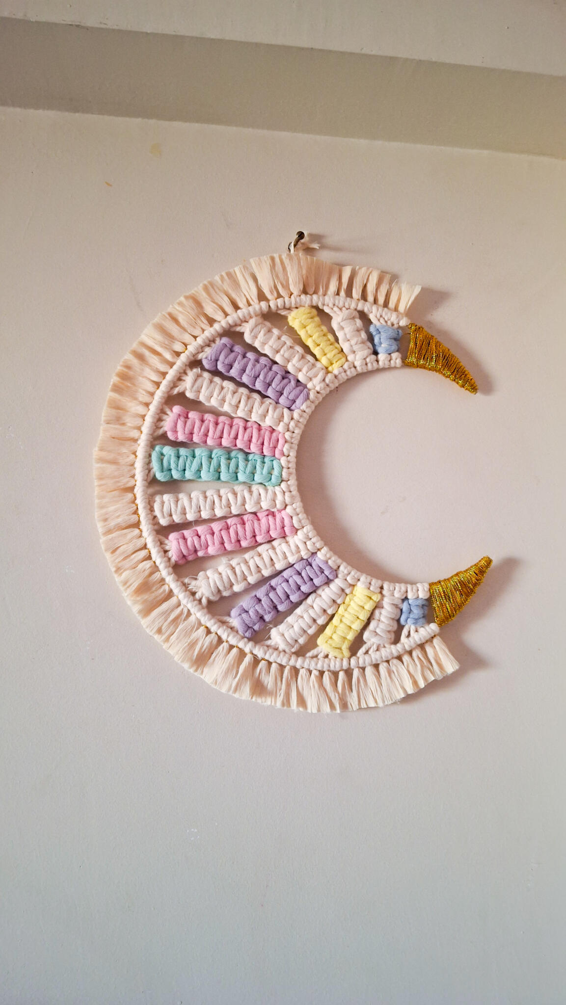 macrame colorful moon 4 Macrame Ramadan Moon