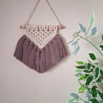 mini macrame wall hanging