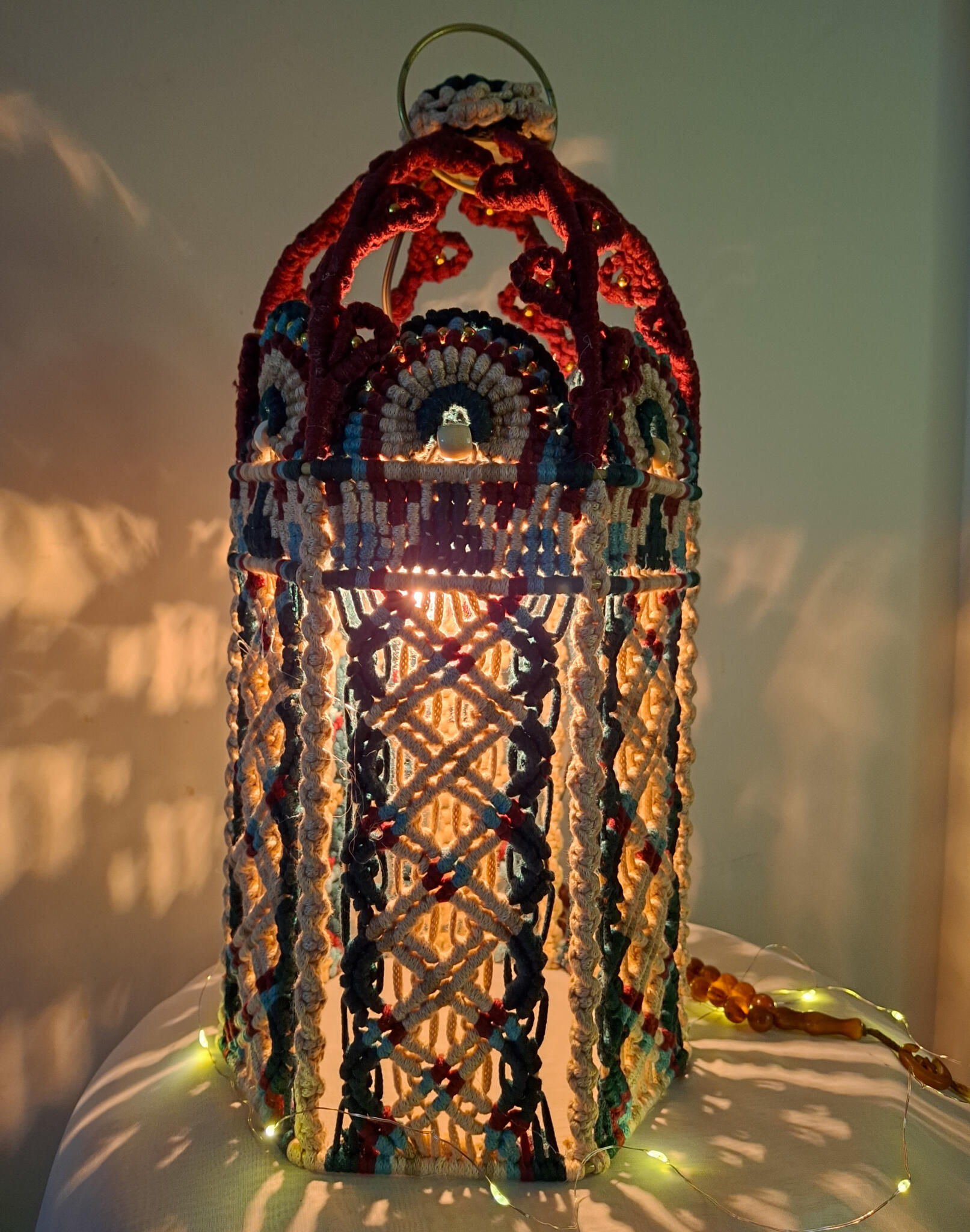 macrame Ramadan lantern 3 macrame Ramadan lantern
