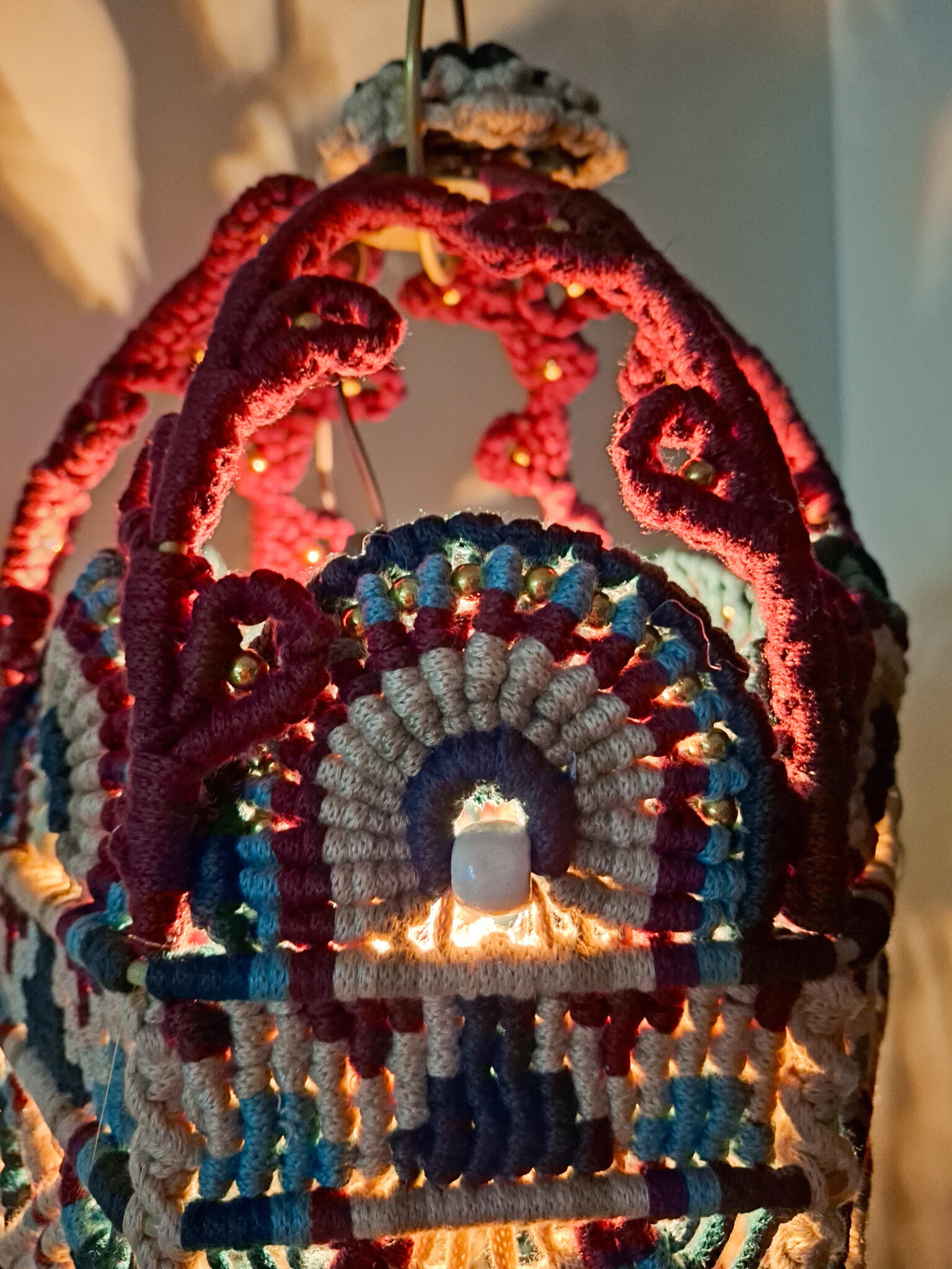 macrame Ramadan lantern 2 macrame Ramadan lantern