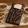 semi dark chocolate bar almonds croquent