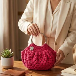 fushia small bag