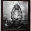 charcoal with pencil drawing has rich and vintage feel .