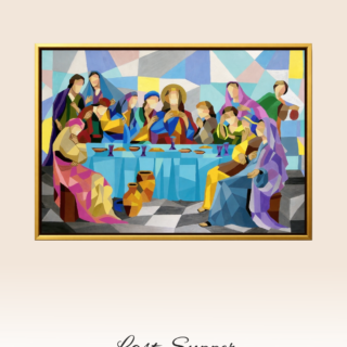 the last supper acrylic painting