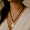 Summer Blue Seed Beades Necklace