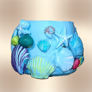 Ocean-Inspired Concrete Cup