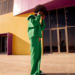 green winter polo sweater pants