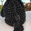 Black Bag with glossy beads