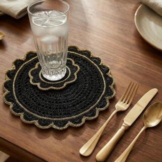 Black and Gold Coasters