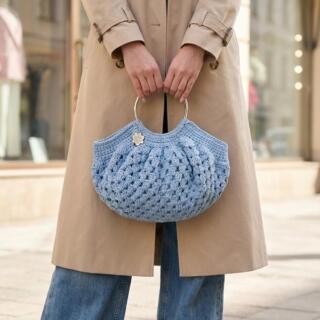 small blue bag
