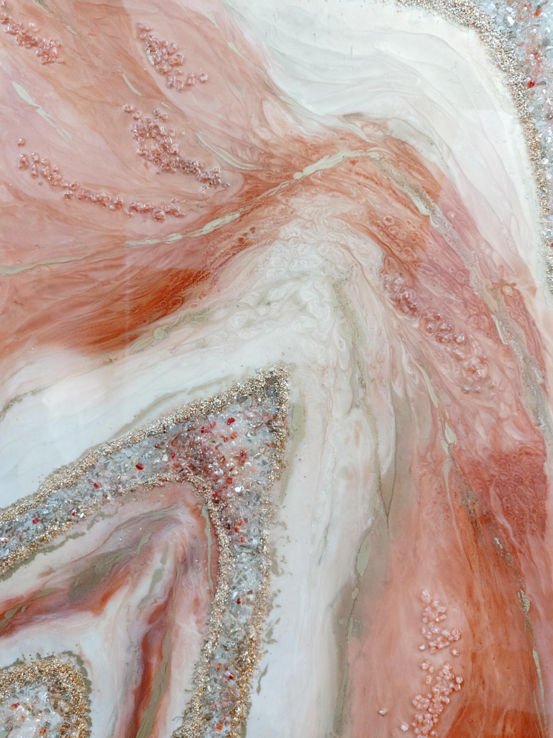 ✨ Resin Wall Art ✨ peachy pink 2 20221013 160641 scaled