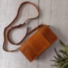 Natural leather bag