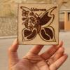 Valerosa: Hand-Burned Wood Coasters