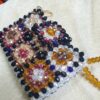 Crystal glass beaded wallet