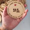 St&: Hand-Burned Wood Coasters