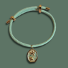 Golden frame charm bracelet