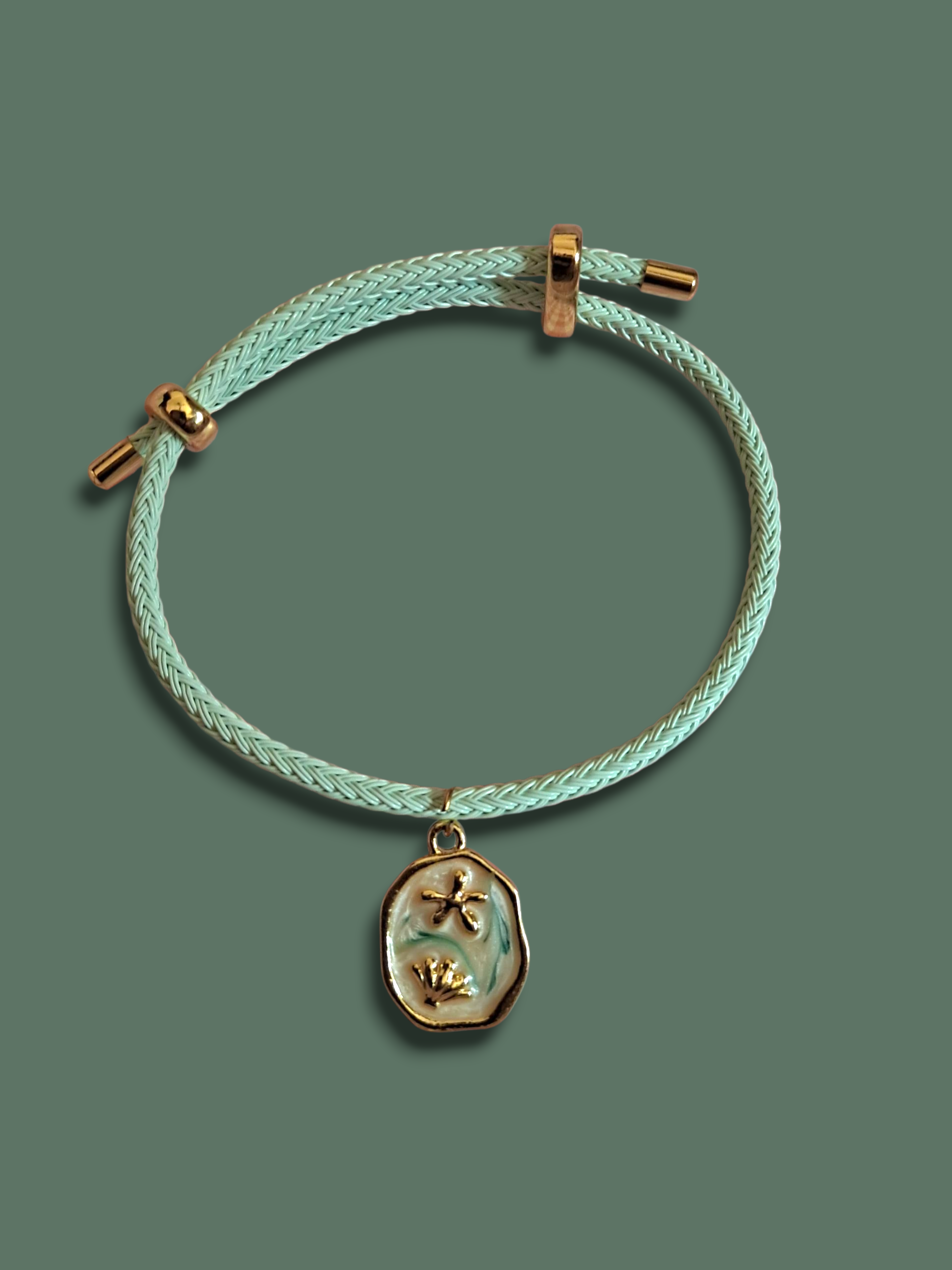 Golden frame charm bracelet 1 Golden frame charm bracelet