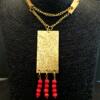 Red amber necklace