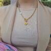 Golden helal necklace