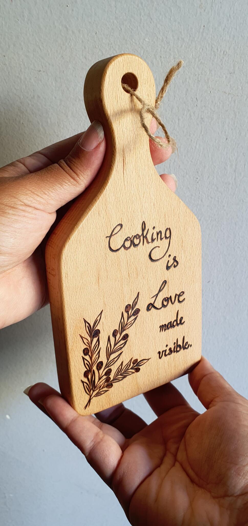 Cooking is love made visible - Mini Cutting Board 3 cooking
