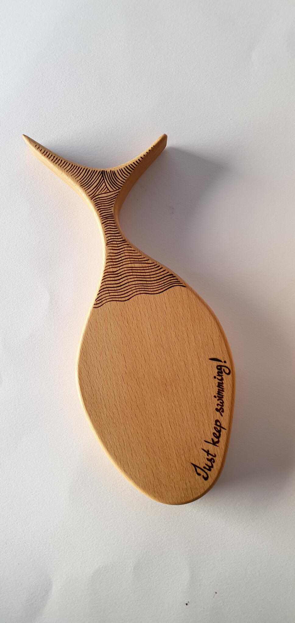 Keep Swimming - Fishy Serving Board 2 wood