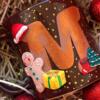 Christmas letter mug