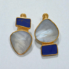 Navy x White Earrings