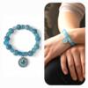 Teal Blue Butterfly Bracelet