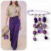 Purple Hand-Hamse Pin