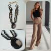5 Multiwear Black Statement Necklace