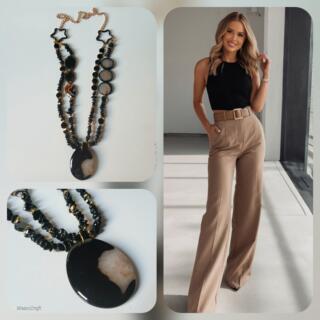 5 Multiwear Black Statement Necklace