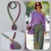 violet | Jade jasper necklace with gemstone