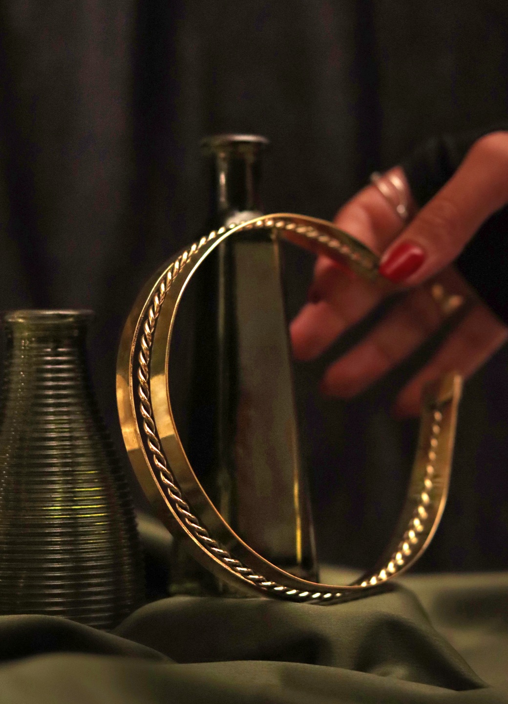 The Queen Handcrafted Brass Headband 5 21 5