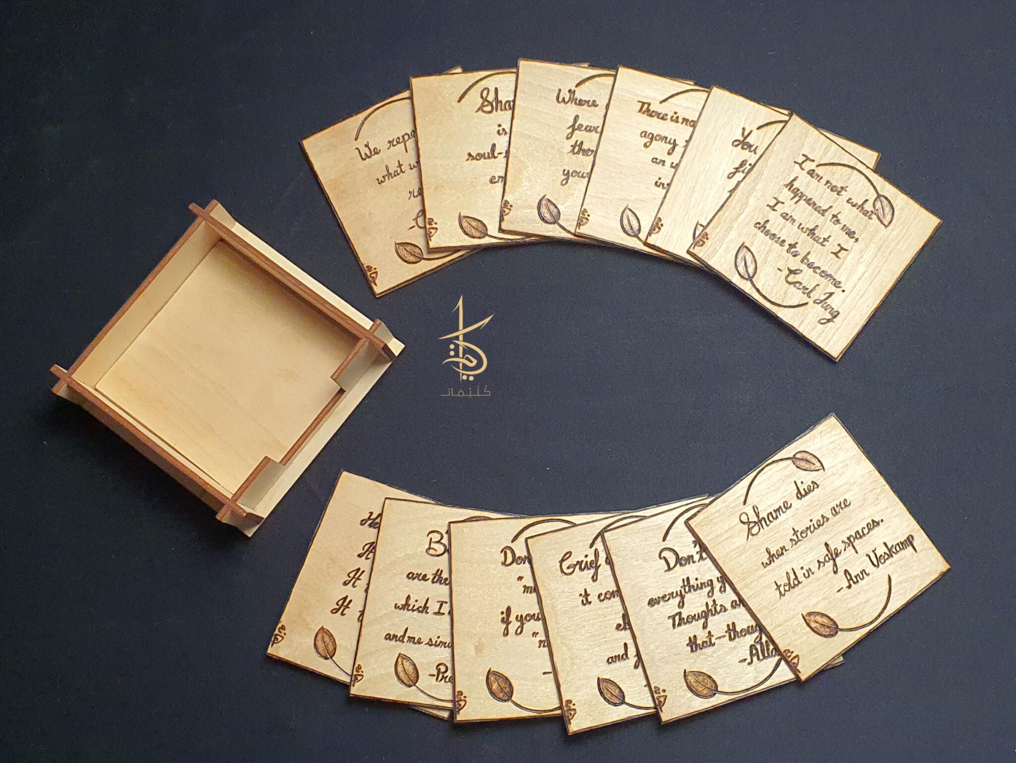 Serenity Psychology Center: Hand-Burned Wood Coasters 3 24 O0001 B scaled