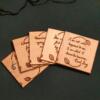 Serenity Psychology Center: Hand-Burned Wood Coasters