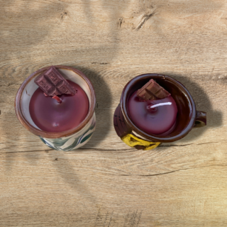 Coffee scented candle