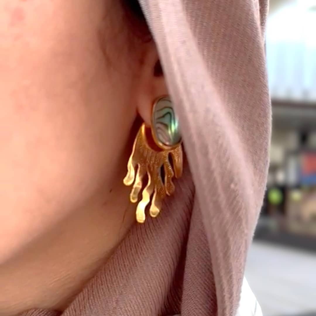 Ocean Whispers earring 1 Ocean Whispers earring