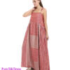 Pure silk long dress